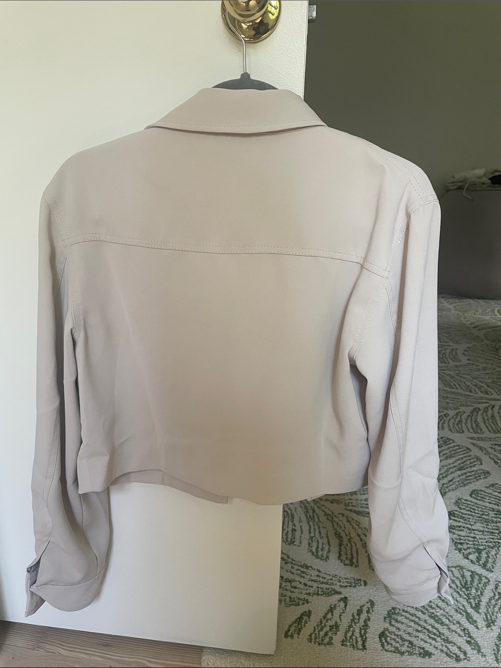 Quince Cream Cropped Button Jacket - Picture 4 of 4
